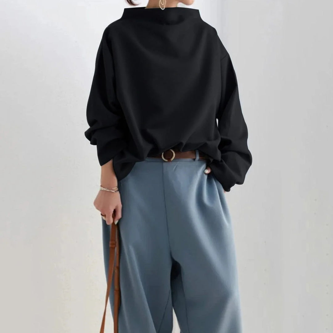 Lisa™ - High-Neck Casual Top