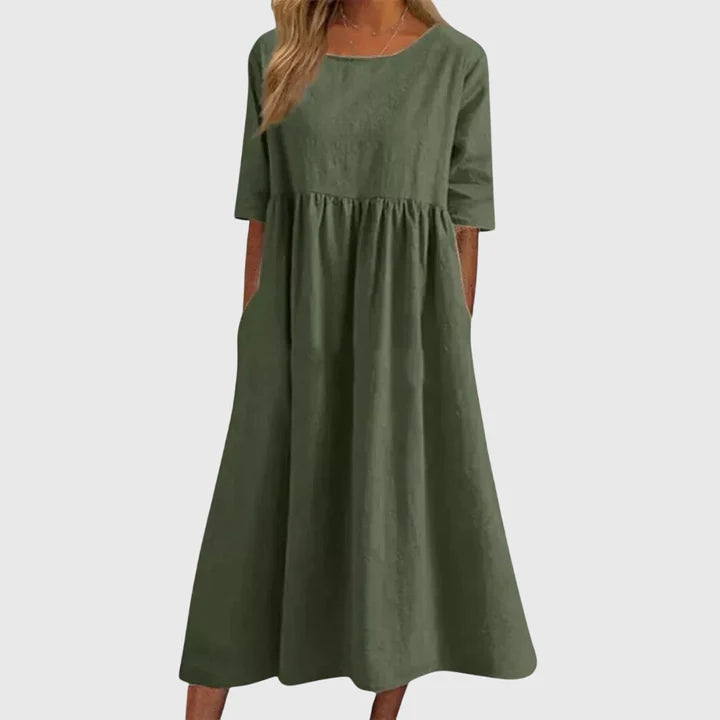 Haisley™ - Elegant Short-Sleeved Dress