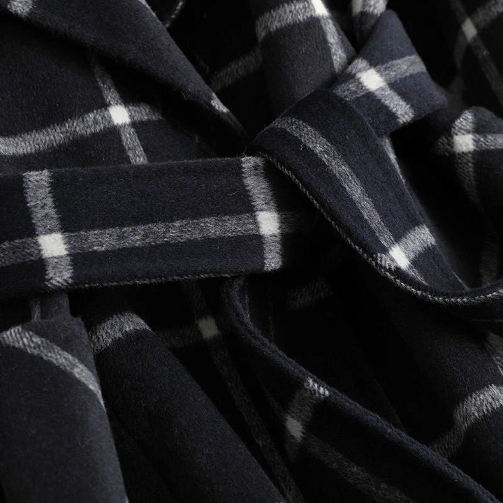 Valeria™ - Elegant Checked Wool Coat